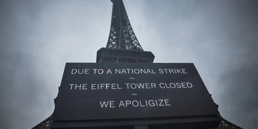 Paris Landmark Shuttered as Strike Continues